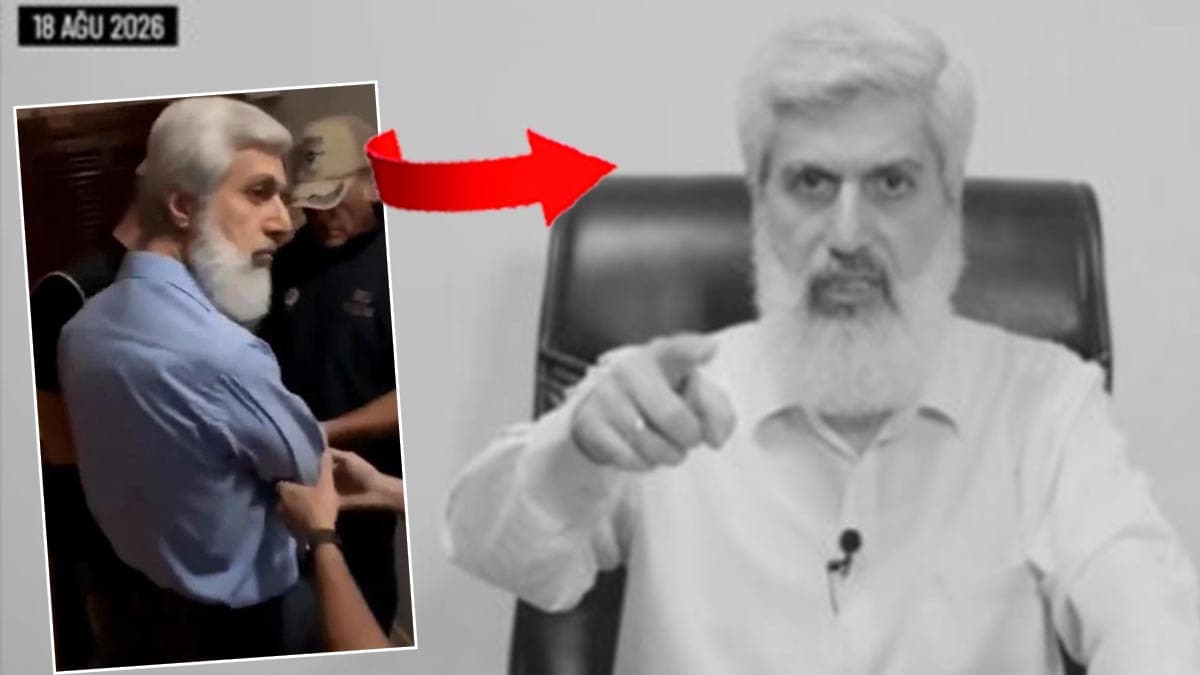 Alparslan Kuytul'un çocukları dikkat çeken bir video paylaştı: Gözaltına alınacağını anlayınca kameraya sarıldı