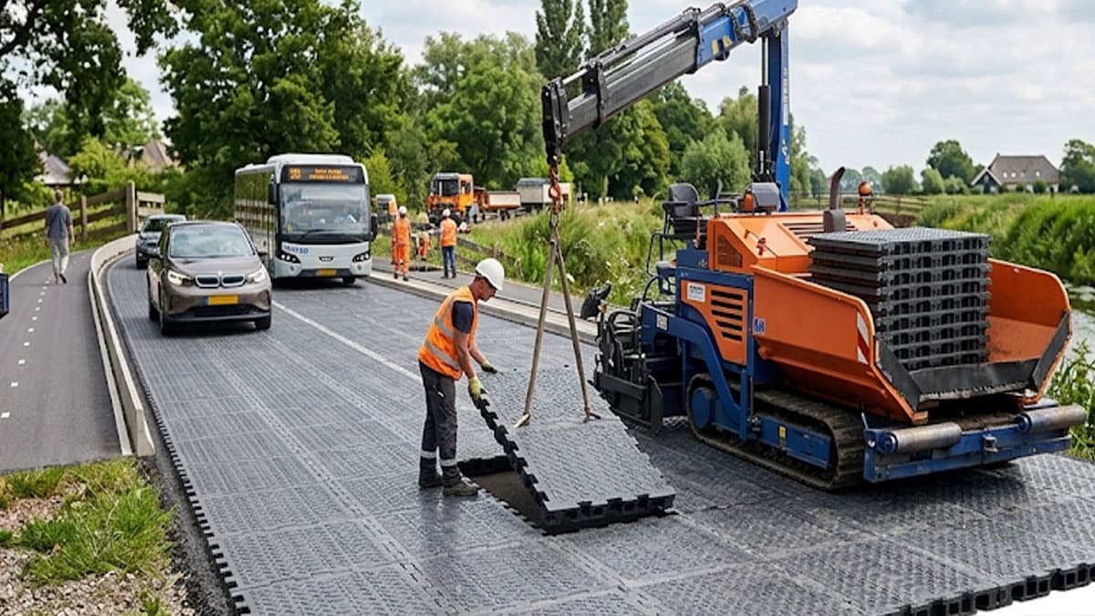 Alternatif yol kaplamada yeni dönem: Plastik yollar geliyor